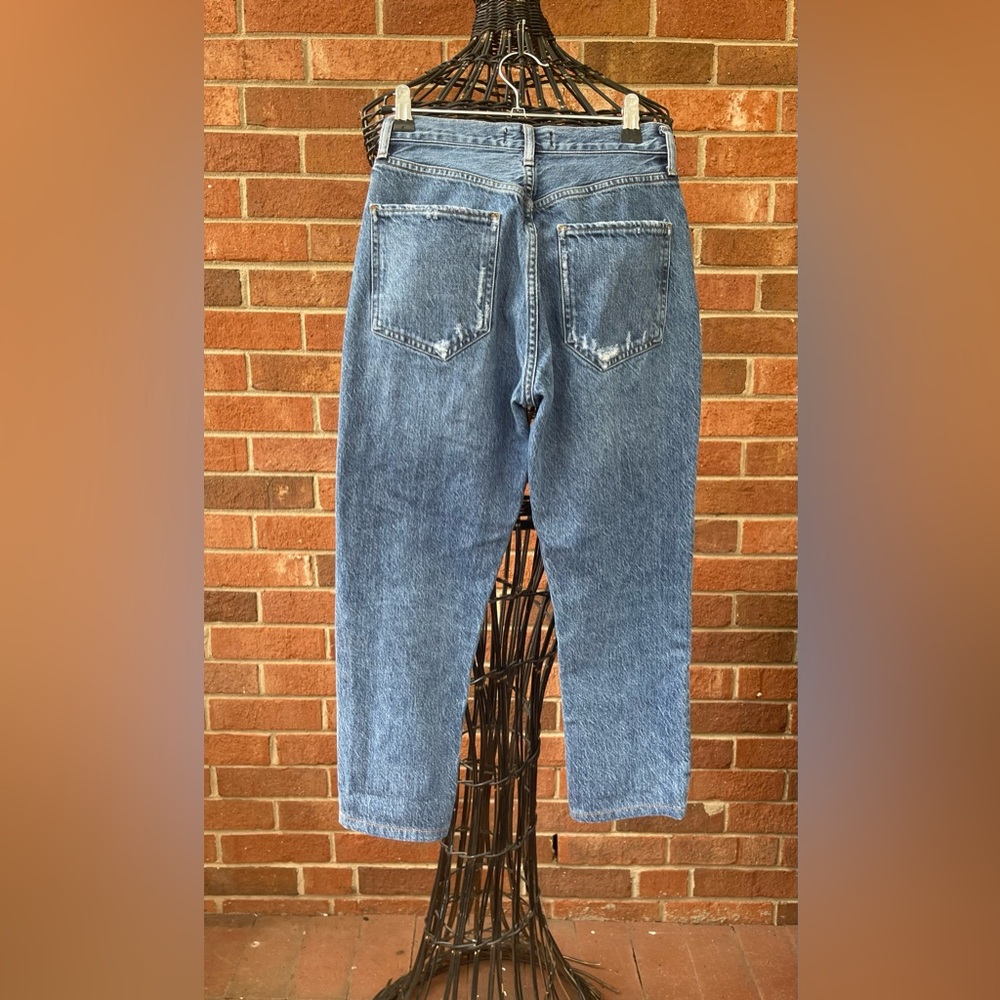 Agolde Riley Straight Crop Buttonfly Jeans Size 23 - Picture 4 of 8